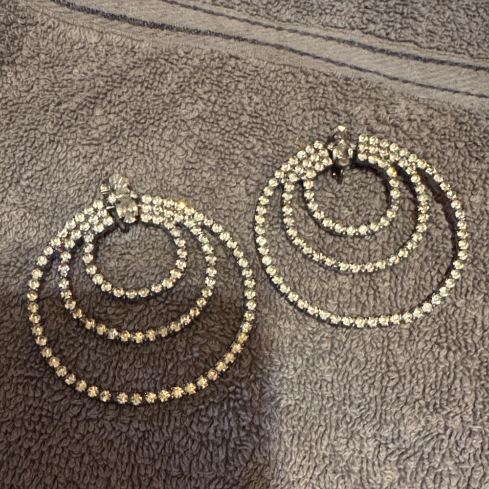 Elegant Gold Like Hoop Earrings